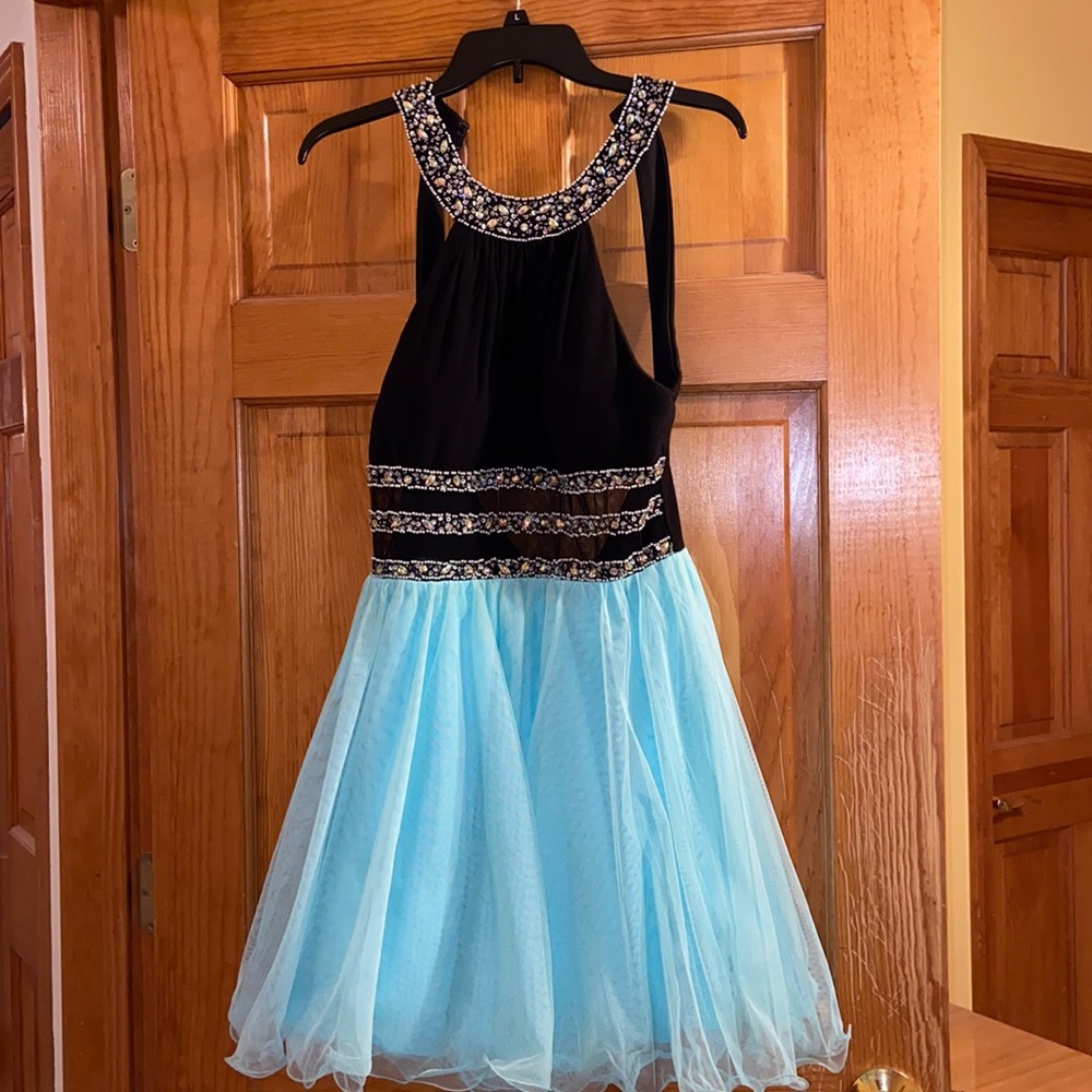 Blue/ black formal dress